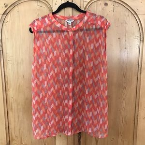 Lucky Brand Sheer Blouse